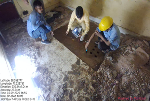 Half Cell Potential testing at site