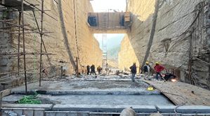 Project site of NDT testing of Teesta-V Dam Structure, Sikkim