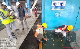 UPV Test on TG Deck Slab at NTPC Kudgi