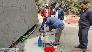 Concrete Core Extraction from the Dam Top of Teesta-V, Sikkim