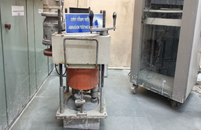 Abrasion of Concrete Sample.