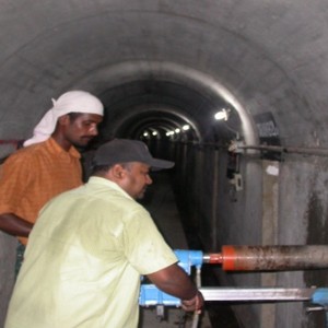 Concrete Core extraction of 150 mm diameter & 1-meter length from gallery of Gravity Dam